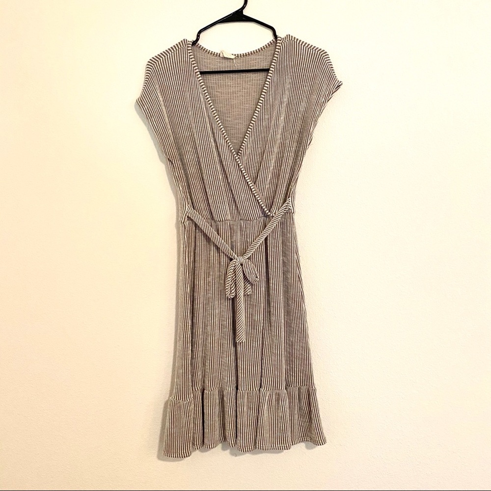 Caution to the wind striped dress large